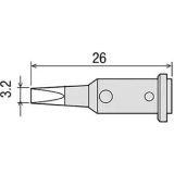 Жало GP-510RT-3.2D для газового паяльника GOOT GP-510