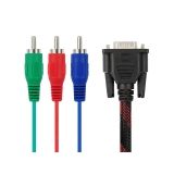 Кабель VIXION CAB32 VGA (M) - 3RCA (M) 1.5м (черный)