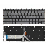 Клавиатура для ноутбука Lenovo Xiaoxin Air 14, 14-IIL,14-ARE, 14-ITL 2021г черная без рамки с подсветкой