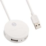 USB Хаб WK Carbin WDC-033 на 4 порта провод 120 см белый