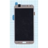 Дисплей (экран) в сборе с тачскрином для Samsung Galaxy J7 Neo SM-J701M золотистый (OLED)