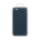 Силиконовый чехол для iPhone 6/6S Silicone Case (темно-синий, блистер)