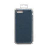 Силиконовый чехол для iPhone 8 Plus/7 Plus Silicone Case (Dark blue, блистер)