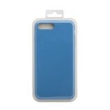 Силиконовый чехол для iPhone 8 Plus/7 Plus Silicone Case (васильковый, блистер)