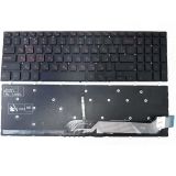Клавиатура для ноутбука Dell Inspiron 14 Gaming 7566, 7567 черная с красными символами, с подсветкой