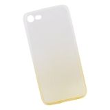 Силиконовая крышка "LP" для iPhone 7/8 (градиент прозрачный/желтый) коробка