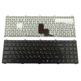 Клавиатура для ноутбука DNS 0123975, C4500, Clevo W765 черная с рамкой