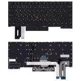 Клавиатура для ноутбука Lenovo ThinkPad X1 Extreme 2nd Gen. черная с подсветкой и трекпойнтом 