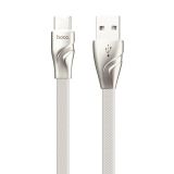 USB кабель Hoco U57 Twisting Charging Data Cable For Type-C L=1,2M белый