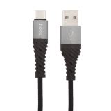USB кабель Hoco X38 Cool Charging Data Cable For Type-C L=1M черный