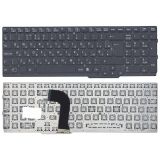 Клавиатура для ноутбука Sony VAIO SVS15 черная с подсветкой. большой Enter