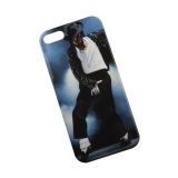 Силиконовый чехол Майкл Джексон для Apple iPhone 5, 5s, SE черный