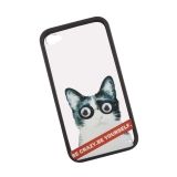 Защитная крышка для iPhone 4/4S "Be Crazy. Be Yourself" Кот Барсик (коробка)