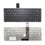 Клавиатура для ноутбука Asus A45 K45A U44 черная без рамки, плоский Enter