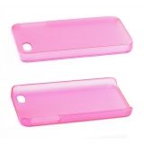 Защитная крышка для Apple iPhone 4, 4s ультратонкая, розовая, матовая, европакет