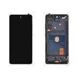 Дисплей (экран) в сборе с тачскрином для Samsung Galaxy S20 FE SM-G780F, Galaxy S20 FE 5G SM-G781B синий с рамкой OLED
