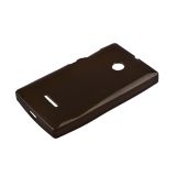 Силиконовый чехол для Nokia Lumia 532 TPU Case черный матовый