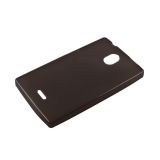 Силиконовый чехол для Nokia X2 TPU Case черный матовый