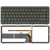 Клавиатура для ноутбука HP Pavilion DM4-3000 черная с подсветкой