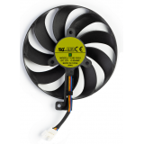 Вентилятор для видеокарты Asus Strix RTX2070, RTX2080, 4Pin, 87мм, S 32мм, T129215SU, №1
