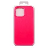 Силиконовый чехол для iPhone 13 Pro Max "Silicone Case" (ярко-розовый)