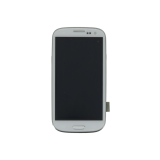 Дисплей (экран) в сборе с тачскрином для Samsung Galaxy S3 GT-I9300 белый с рамкой (TFT-совместимый)