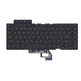 Клавиатура для ноутбука Asus ROG GU502 черная без рамки, под подсветку, плоский Enter