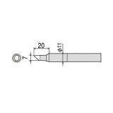 Сменное жало CXR-100RT-7С для паяльника CXR-100 (d11мм)