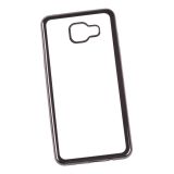 Силиконовый чехол LP для Samsung Galaxy A5 2016 прозрачный с черной хром рамкой TPU