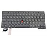 Клавиатура для ноутбука Lenovo ThinkPad X13 Gen 3 черная с подсветкой и трекпойнтом
