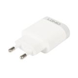 Блок питания (сетевой адаптер) LDNIO с USB выходом 3,0А Quick Charge 3.0 с кабелем Apple Lightning 8-pin A303Q (белый)
