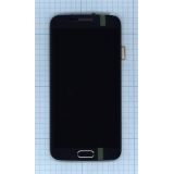 Дисплей (экран) в сборе с тачскрином для Samsung Galaxy S6 Edge SM-G925F черный с рамкой (Premium SC LCD)