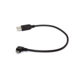 Кабель USB Type A на Micro USB угол влево 0,25 м