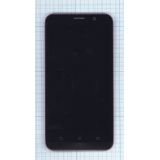 Дисплей (экран) в сборе с тачскрином для Asus ZenFone 2 ZE551ML черный с красной рамкой