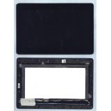 Дисплей (экран) в сборе с тачскрином для Asus Transformer Book T100TA черный с рамкой