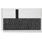 Клавиатура для ноутбука Asus K55 X501 K55XI черная без рамки, большой Enter