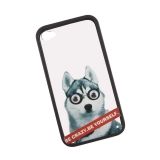 Защитная крышка для iPhone 4/4S "Be Crazy. Be Yourself" Собака Хаски (коробка)