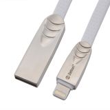 Кабель Zetton USB SyncCharge Flat Soft TPE Data Cable USB <-> Lightning белый (ZTUSBFSTWEA8)