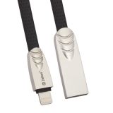 Кабель Zetton USB SyncCharge Flat Soft TPE Data Cable USB <-> Lightning серый (ZTUSBFSTGYA8)