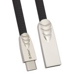 Кабель Zetton USB SyncCharge Flat Soft TPE Data Cable USB <-> USB-C серый (ZTUSBFSTGYUC)