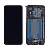 Дисплей (экран) в сборе с тачскрином для Samsung Galaxy A01 Core SM-A013F черный с рамкой (Premium LCD)