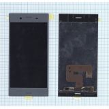 Дисплей (экран) в сборе с тачскрином для Sony Xperia XZ1 синий