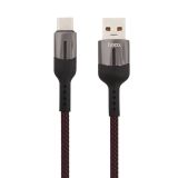 USB кабель Hoco U68 5A Gusto Flash Charging Data Cable For Type-C L=1,2M черный