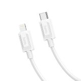 USB кабель HOCO X73 Type-С – Lightning 8-pin 3А PD27W силикон 1м (белый)