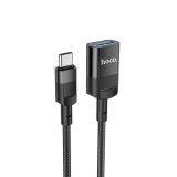 Кабель удлинитель HOCO U107 USB –Type-C USB3.0 нейлон 1.2м (черный)