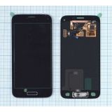 Дисплей (экран) в сборе с тачскрином для Samsung Galaxy S5 Mini SM-G800F черный