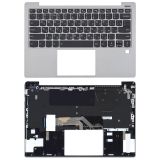 Клавиатура (топ-панель) для ноутбука Lenovo IdeaPad S530-13IWL темно-серая с серым топкейсом