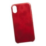 Защитная крышка G-Case Elite Series для Apple iPhone X кожа, бордовая