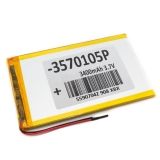 Аккумулятор универсальный 3.5x70x115 мм 3.8V 3400mAh Li-Pol (2 Pin)