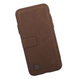 Чехол раскладной для iPhone X "Puloka" Multi-Function Back Clip Wallet Case (кожа/коричневый, коробк